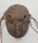 Vintage Hand Carved Pacific New Guinea Sepik Tribal Bird Mask Feathers  b 