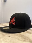 New Era Atlanta Braves 2017 World Series 59fifty Black Fitted Hat Size 8