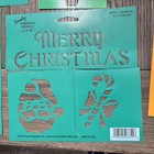 Vintage Lot Of 15 Christmas Stencils   Holiday  Vinyl   Paper Mix  Crafts Drawin