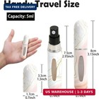 2pcs 5ml Perfume Atomizer Travel Refillable Spray Bottles Mini Sprayer