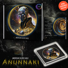 2024 Silver Eagle  the Anunnaki  1oz  999 Silver Coin Colorized Gold Gilded