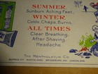 1950 s Ink Blotter The Mentholatum Co  For Colds Chaps Burns