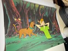 Scooby-doo Animation Cel Shaggy Production Art Vtg Cartoon Network I16