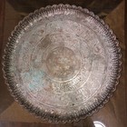 Antique 15 Inches Islamic Middle East Handmade Brass Round Tray
