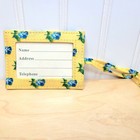 Retired Vera Bradley Luggage Tags 6-pack Id Vintage Black Pink Floral Katherine 