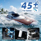 Deerc 17 Inch Brushless Rc Boat 45  Kph High-speed Racing Boat For Adults