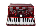  issue  Hohner Hohnica Beginner 48 Bass Accordion - Red W case   r8424