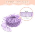 Ruffle Lace Ribbon Trim Pleated Lace Fabric Trim 5 5 Yard  Light Purple