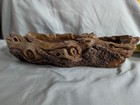 Vintage Hawaii Faux Driftwood Decorative Bowl Hand Carved Look Tiki D  cor 12 