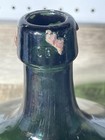 Huge Rare Antique 1800 s Hand Blown Green Glass Demijohn Carboy Wine Bottle Jar