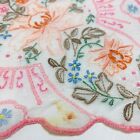 Appenzell Swiss Antique Handkerchief Hankie Linen Embroidered Wedding As Is