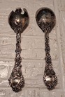 Vintage Godinger Silver- Plated Serving Set  Fork   Spoon W  Grapevine Design