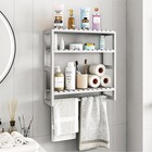 Galood Over The Toilet Storage Bathroom Shelves Wall Mounted 3 Tier Space Saver
