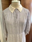 Vintage 1920s 1930s Day Dress Rayon Print B 40