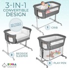 3 In 1 Baby Bassinet  Bedside Sleeper    Playpen  Easy Folding Port