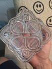 Eapg Us Glass Company No 15054 Massachusetts Pattern Schraffts Chocolate Uv Glow