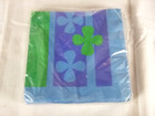 Nos Pkg Of 20 Vtg 60s Party House Kalla Paper Napkins Mod Floral Blue Green