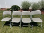 Airlite Vintage Aluminum Folding Chairs - Set Of 4 Mid Century Modern 