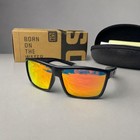 Costa Del Mar Rincon Black Sunglasses Orange Mirror Polarized New