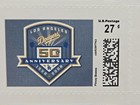 L a  Dodgers 50th Anniversary Baseball 6 Stamp Sheet Premier Postage  27 Cents 