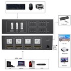 4 Port Hdmi Kvm Switch 4k 60hz Usb Selector Box Share Monitor Keyboard Mouse