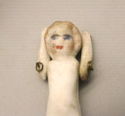 Antique Miniature Jointed Dollhouse Doll 2    Bisque Head Tiny Hand Painted