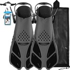 Swim Fins Snorkel Fins Snorkeling Gear Flippers For Swimming Short Diving Fins T