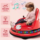 12v Electric Ride On Bumper Car For Kids Toddlers With Remote Control   Music