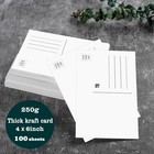 Blank Postcards For Mailing  100 White 4x6  4 X 6-100pcs  