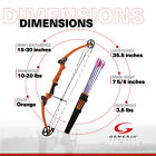 Genesis Original Archery Compound Bow And Arrow Set  Draw Hand-left  Orange