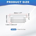 1-3 4 Inch Plastic Tubing End Caps  10 Pcs Round Hole Plug Insert For Round I   