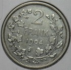 Belgium 1904 2 Francs 296951 Combine Shipping