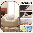 43   Giant Bean Bag Chair  Bean Bag Sofa With Armrests For Adults  Bean Bag