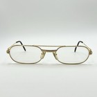 Vintage Cartier C Decor Gold Oval Rimless Eyeglasses 53-20-130 France W case