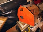 Wooden Model Horse Stable Barn Orange 