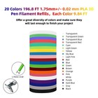 Geeetech 20 Colors Pla 3d Pen Filament 1 75mm  20 3d 