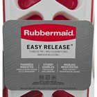 Rubbermaid Easy Release Flexible Ice Cube Trays 2 Pack Red White 2p82 New