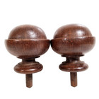 2 Decorative Post Finial Newel 3 54 In Antique French Architectural Salvage