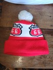 1970s Vintage Phillips 66 Knit Pom Pom Stocking Cap