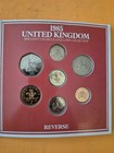 1985 United Kingdom Brilliant Uncirculated Coin Set Royal Mint Uk 7 Coin Set