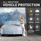 Icarcover Premium Car Cover For 1972-1976 Chevy Impala 2-door 4-door Heavy Duty