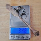 Marked Sterling  925 Silver Knife Rings Butterfly Scrap Or Not 34 6 Grams