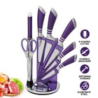 9pcs Kitchen Knife Set Stainless Steel Chef Knife Cleaver With Acrylic Block Us