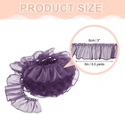 Ruffle Lace Ribbon Trim Pleated Lace Fabric Trim 5 5 Yard  Purple