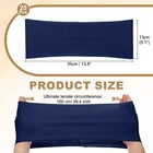 25 Pcs Spandex Chair Sashes Bows With Slider Buckle  Dark Blue