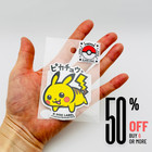 50  Off 6  Pokemon Stickers By B-side Label - Waterproof Uv Protected From Japan