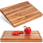 Acacia Wood Cutting Board  17x13x1 5in  And Wooden Butcher Block  17 l X 13 w
