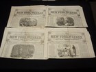 1858 The New York Weekly Newspaper Lot Of 18 Issues - Nice Illus  - Np 9019