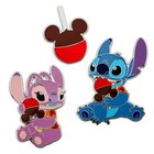 Disney Stitch Attacks Snacks Pin Set Limited Ed Candy Apple-9 12 Series   new Nwt