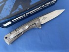 Zero Tolerance Zt0808 Rexford Flipper Knife Titanium Handle S35vn Blade  used  